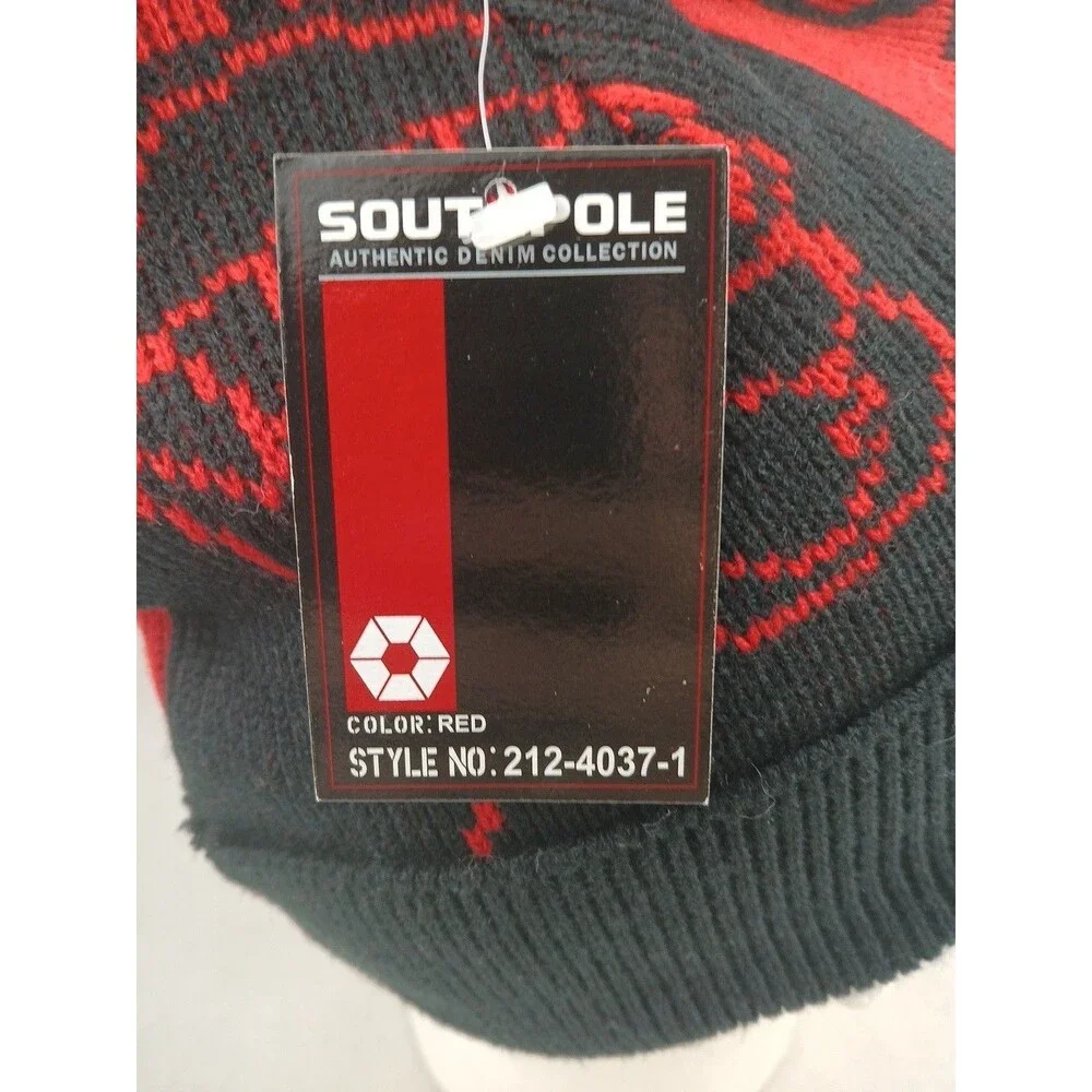 Vintage Southpole Authentic Denim Collection Y2K Cuffed Beanie Hat-NEW w/Tags!